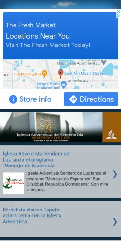 Iglesia Adventista Sendero de Luz « View Site - Directorio y Buscador  Dominicano