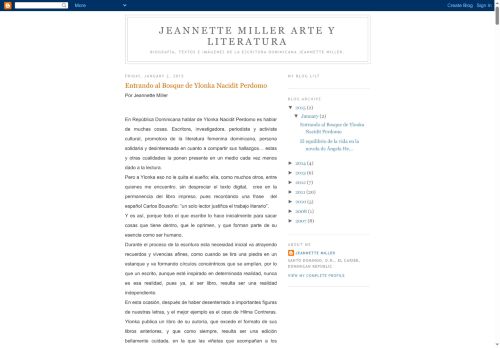 Jeannette Miller Arte y Literatura