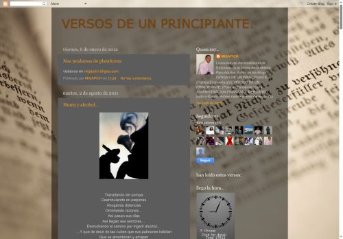 Versos de un Principiante