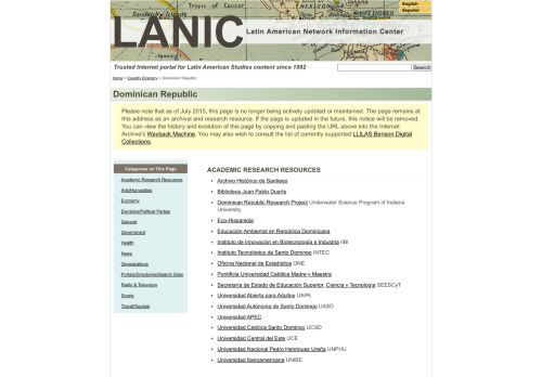 Latin American Network Information Center (LANIC)