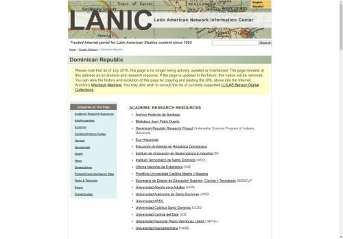 Latin American Network Information Center (LANIC)