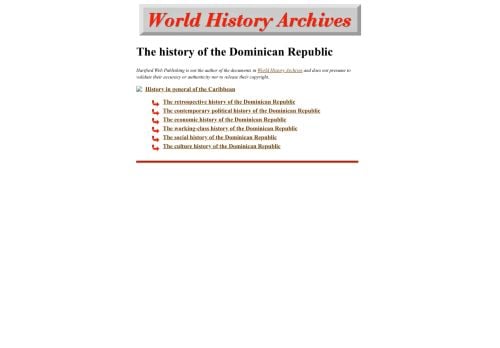 Dominican Republic by World History Archives