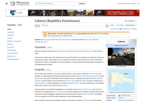 Cabrera por Wikipedia