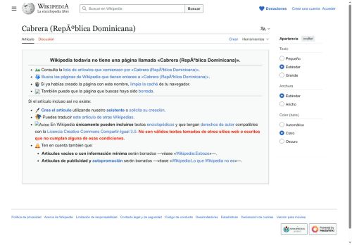 Cabrera por Wikipedia