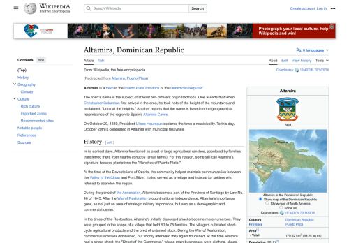 Altamira por Wikipedia