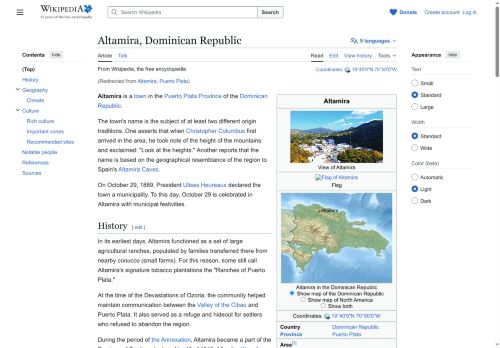 Altamira por Wikipedia