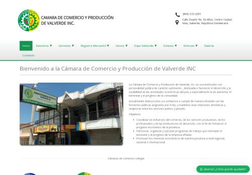Cámara de Comercio y Producción de Valverde, Inc.