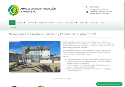 Cámara de Comercio y Producción de Valverde, Inc.