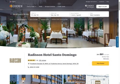 Radisson Hotel Santo Domingo