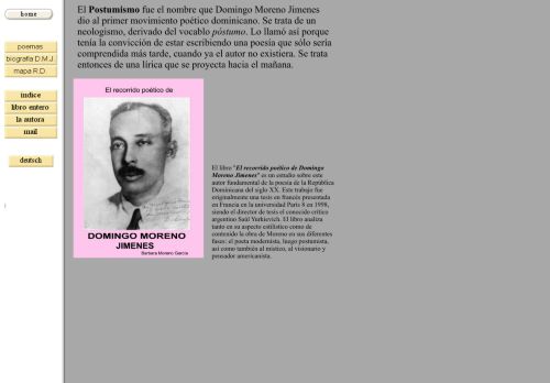 El Recorrido Poético de Domingo Moreno Jimenes