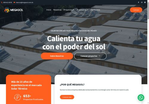 Megasol, Calentadores Solares