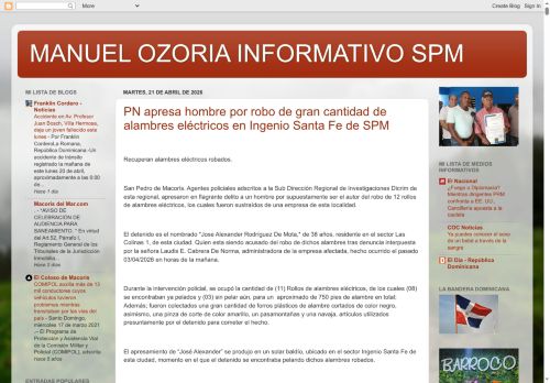 Manuel Ozoria Informativo SPM