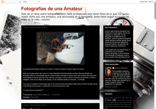 Fotografías de una Amateur