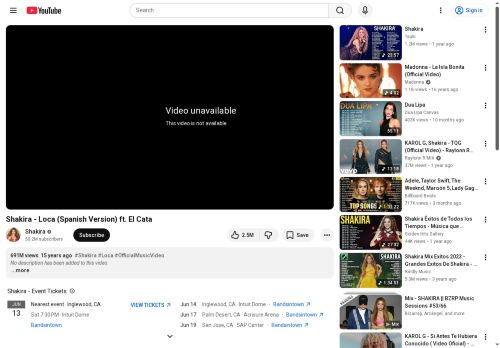 El Cata Ft. Shakira, Loca Con Su Tiguere