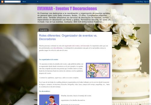 Evenmar, Eventos y Decoraciones