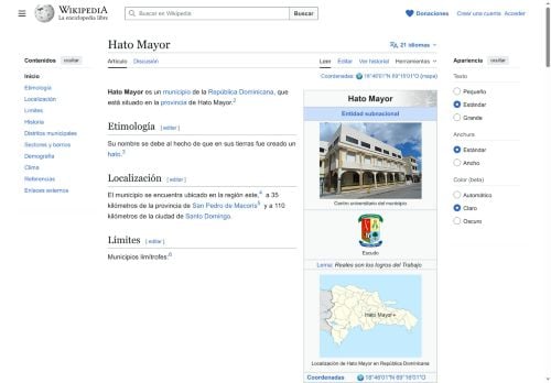 Hato Mayor por Wikipedia