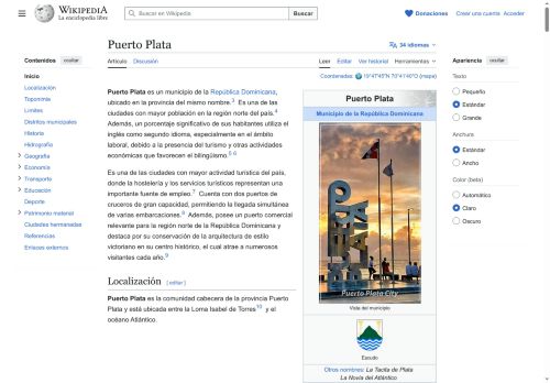 Puerto Plata, Wikipedia