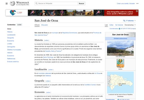 San José de Ocoa por Wikipedia