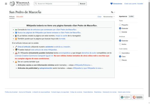 San Pedro de Macorís por Wikipedia