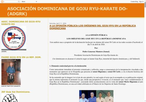 Asociación Dominicana de Goju Ryu Karate do