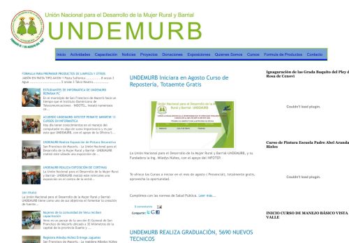 Unión Nacional para el Desarrollo de la Mujer Rural y Barrial Inc. UNDEMURB