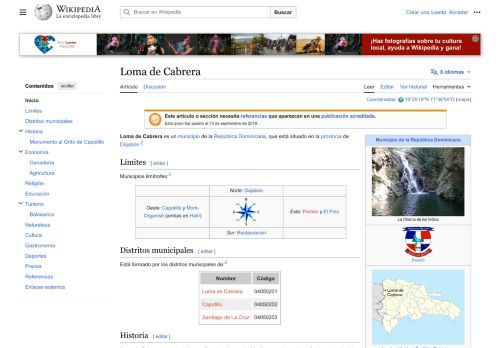 Loma de Cabrera por Wikipedia