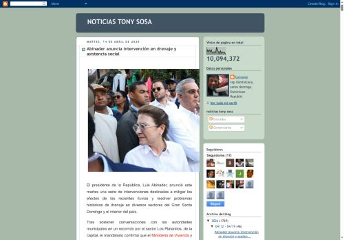 Noticias Tony Sosa