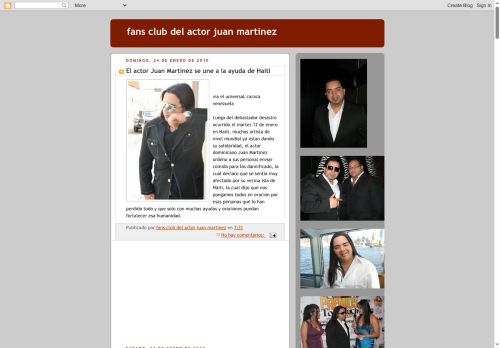 Club de Fans del actor Juan Martinez