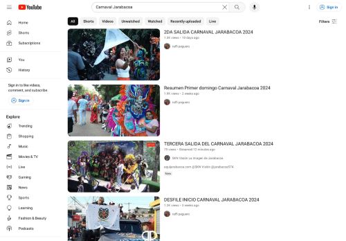 Videos Carnaval de Jarabacoa