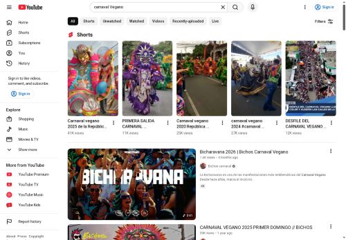 Videos Carnaval Vegano