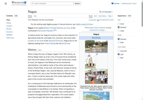 Nagua por Wikipedia