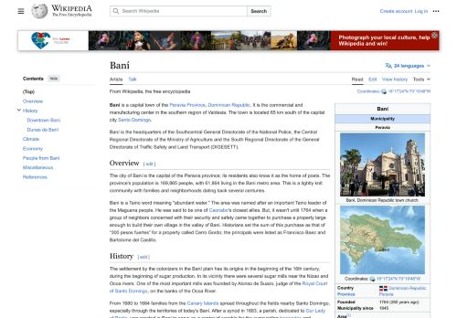 Baní por Wikipedia