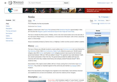 Sosúa by Wikipedia