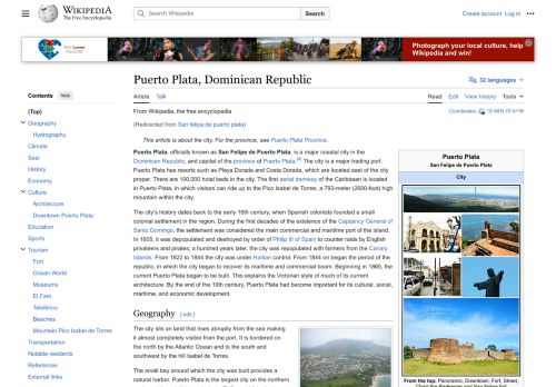 San Felipe de Puerto Plata por Wikipedia