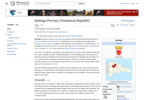 Santiago por Wikipedia