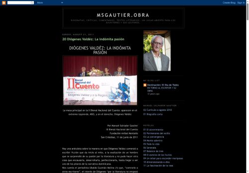 Manuel Salvador Gautier Obra
