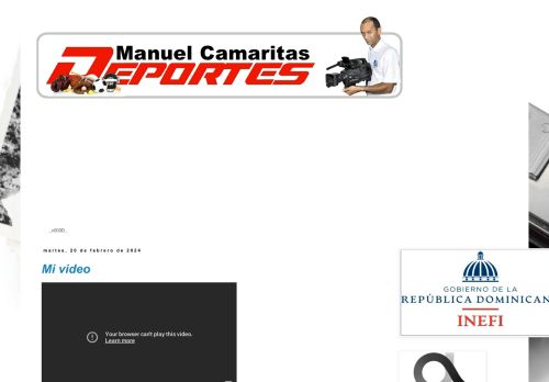 Manuel Camarita en los Deportes