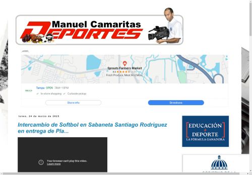 Manuel Camarita en los Deportes