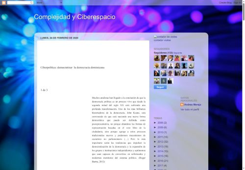 Complejidad y Ciberespacio