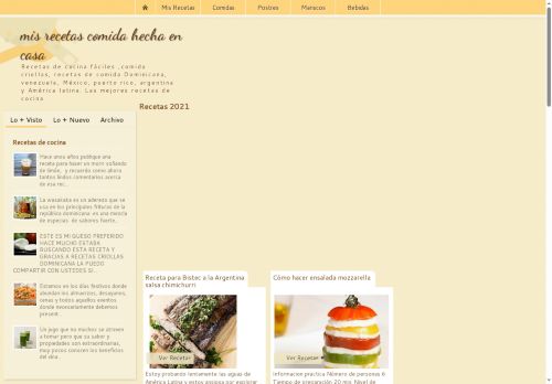 Mis Recetas, Comida Hecha en Casa
