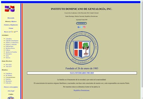 Instituto Dominicano de Genealogía, Inc.  IDG