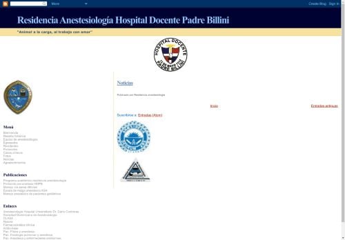 Residencia de Anestesiología Hospital docente Padre Billini