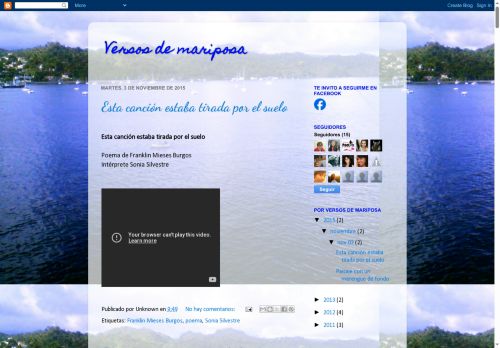 Versos de Mariposa