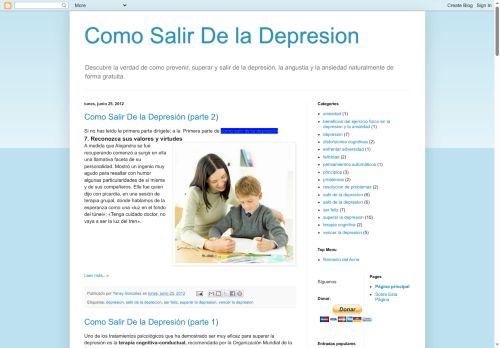Como Salir De la Depresion