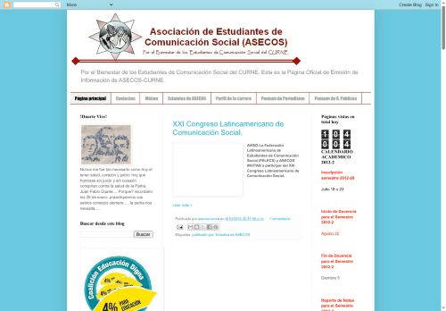 Asociación de Estudiantes de Comunicación Social, ASECOS-CURNE