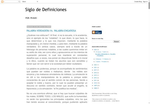 Siglo de Definiciones