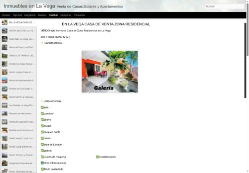 Inmuebles en La Vega