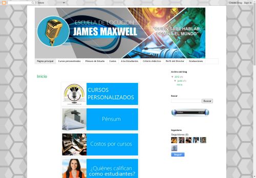 Escuela de Locución James Maxwell