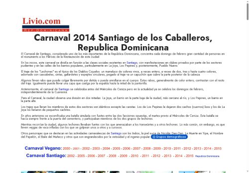 Carnaval Santiago 2014