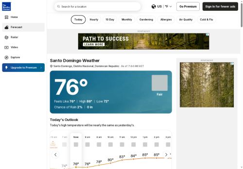 Weather.com, Dominican Republic
